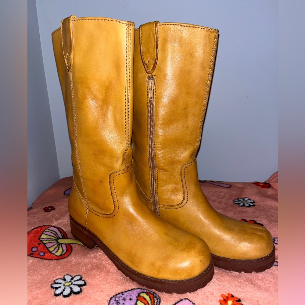 Yellow Steve Madden Eureka Boots